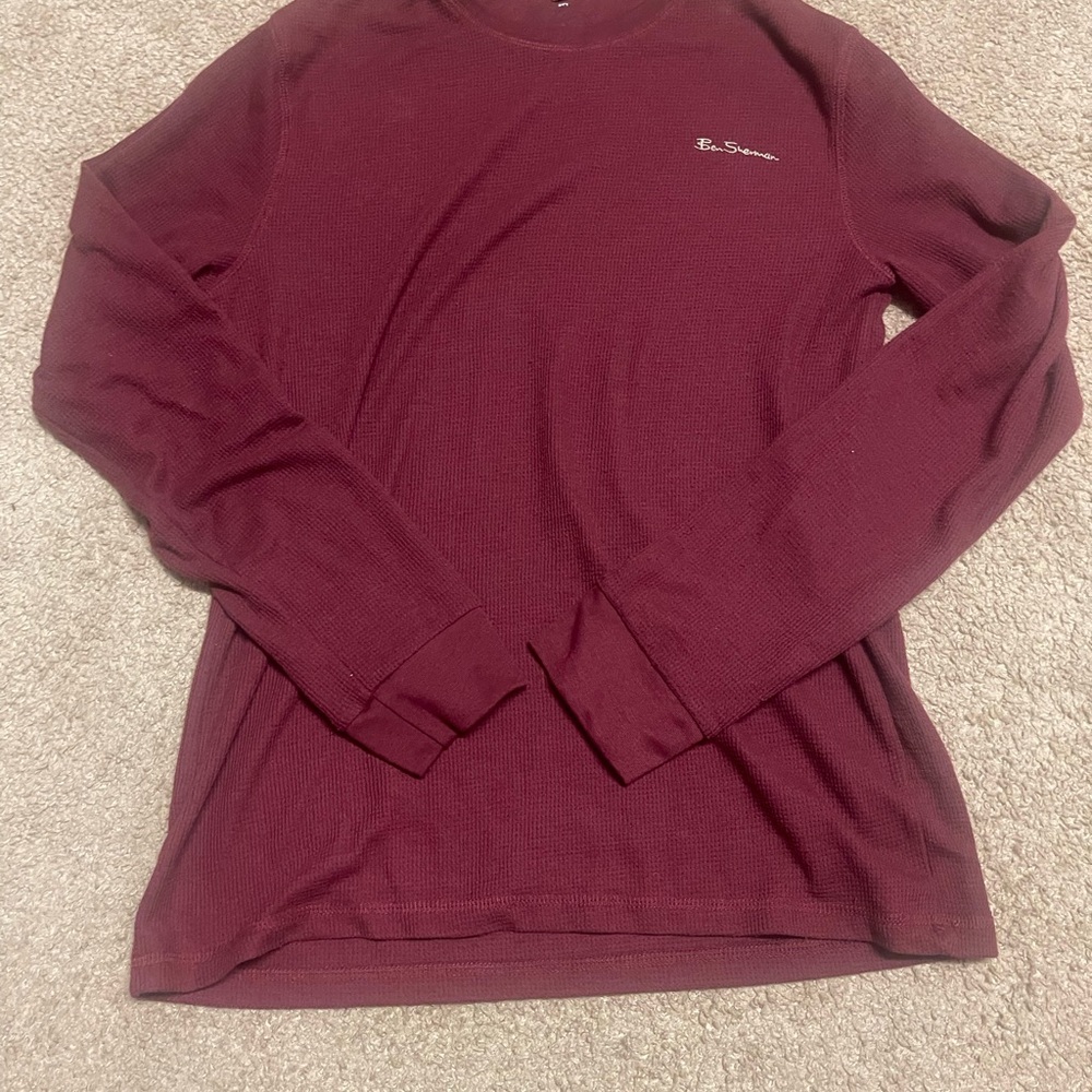 Burgundy Long Sleeve Shirt